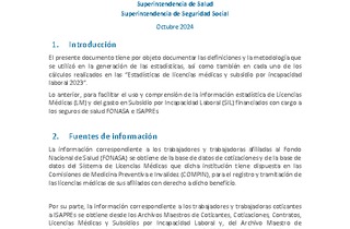 Metodología Estadísticas LM & SIL año 2023