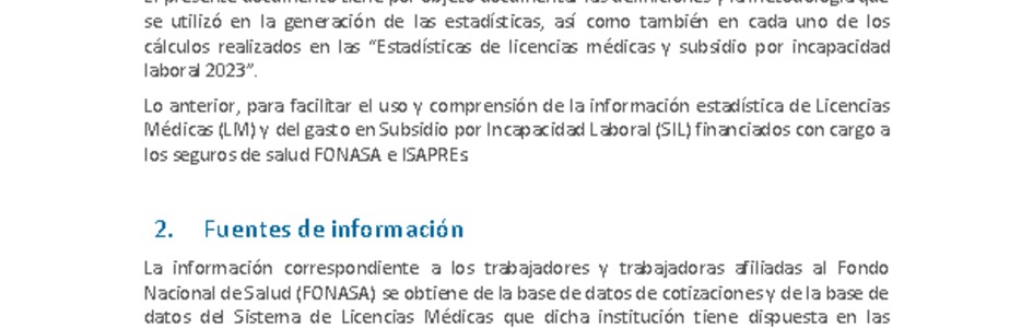 Metodología Estadísticas LM & SIL año 2023