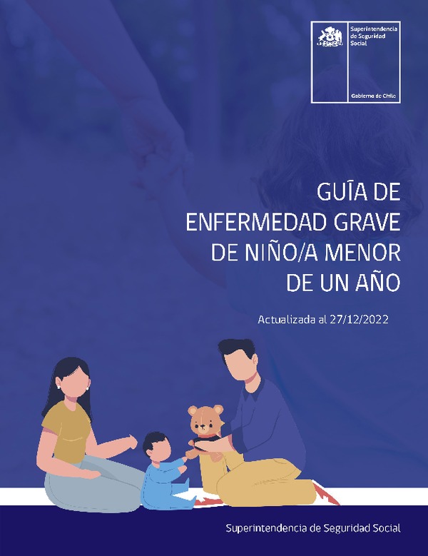  Guía Refencial de Enfermedad Grave de niño/a menor de un año, actualizada al 27/12/2022