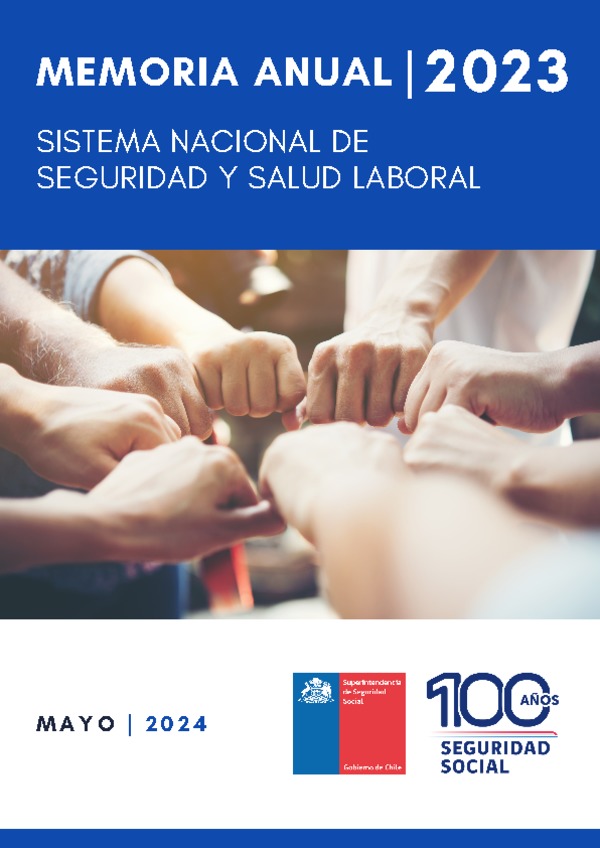 XI Memoria anual sistema nacional de seguridad y salud laboral del año 2023