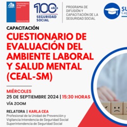 Presentación del Cuestionario de Evaluación del Ambiente Laboral-Salud Mental (CEAL-SM/SUSESO)