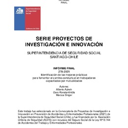 Identificación de las mejores prácticas para fomentar el cambio conductual en trabajadores capacitados por mutualidades