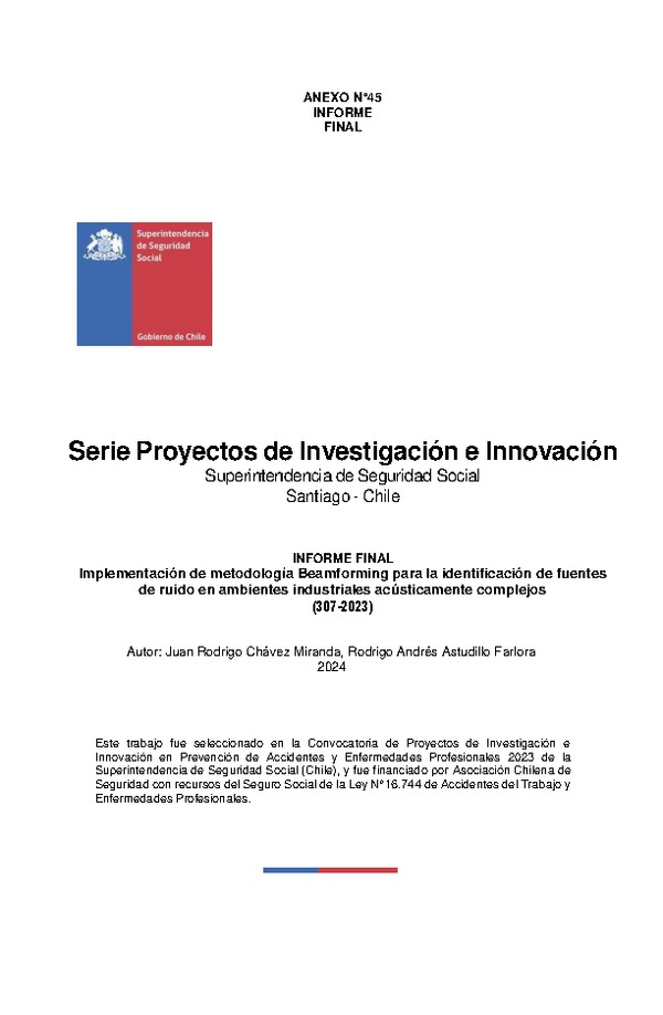 Implementación de metodología Beamforming para la identificación de fuentes de ruido en ambientes industriales acústicamente complejos