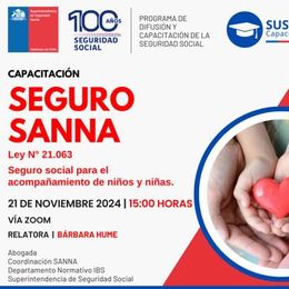 Ley SANNA, seguro para el acompañamiento de niñas y niños